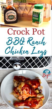 Make your chicken legs in the casserole crock pot in just a few hours while you run around on a busy weeknight. These chicken drumsticks slow cook in ranch seasoning and then get topped off with your favorite barbecue sauce.