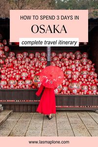 Wondering how to spend 3 days in Osaka? You are in the right place because I have prepared a detailed Osaka itinerary for 3 days with a lot of useful travel tips. Osaka Japan | 3 days in Osaka | Osaka Itinerary | things to do in Osaka for 3 days | what to do in Osaka for 3 days | 3-day Itinerary for Osaka | how to spend 3 days in Osaka | what to see in Osaka | most beautiful places in Osaka | Osaka travel guide | 72 hours in Osaka | top things to do in Osaka | trip to Osaka