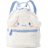 Asweeting Kawaii Cinnamoroll My Melody Plush Bag,Cute Lolita JK Plush Figure Backpack School Handbag,Girl Gift (White)