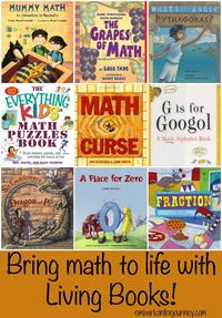 Bring math to life with living books! | embarkonthejourney.com