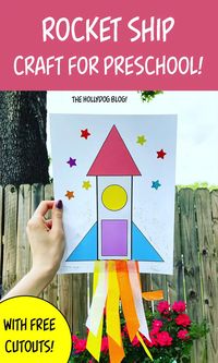 Rocket Ship Craft for Preschool! (with free templates!) ⋆ The Hollydog Blog