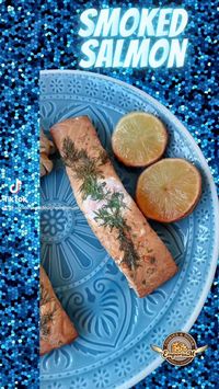 We smoke our salmon on hickory wood for our recipes. #smokedsalmon #Hickory #recipes