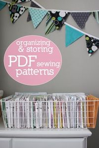 don't know how to store all those printable PDF sewing patterns? this is for you!