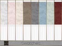 The Sims Resource - Beadboard Wainscoting Wallpaper