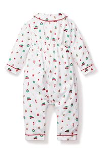 Holiday-inspired motifs enrich these soft pajamas cut from lightweight flannel that will keep baby comfy and festive-looking. Meets Consumer Product Safety Commission's flammability standards for children's sleepwear 50% cotton, 50% modacrylic Machine wash, dry flat Imported