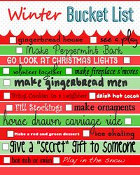 Winter Bucket List! 5 done