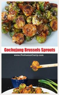 Gochujang Spiced Korean Brussel Sprouts would be a great appetizer to serve at a New Year’s Eve celebration or at your next game day party. They are exotic, addictive and delicious crowd pleaser.