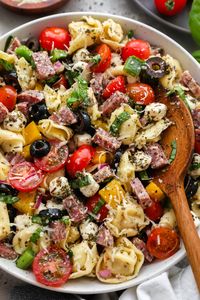 Easy Italian Tortellini Pasta Salad - Kalefornia Kravings