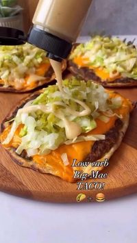 Low carb Big Mac anyone? It’s simple! ⤵️ Use low carb tacos or chop up a low carb lavash bread . Made by @elenajoyfullyketo . 📚✨ Elevate your keto journey with my brand new cookbook! 🥑Dive into a world of flavor and wellness with 500 mouthwatering keto recipes and an exclusive 8-week meal plan! 🌟 Whether you’re a seasoned keto enthusiast or just starting your low-carb adventure, this cookbook is your passport to delicious and wholesome meals. - 👩‍🍳 From breakfast to dinner, desserts to snack...