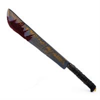 Cette machette ensanglantée fera de vous le personnage le plus inquiétant le soir d'Halloween ! Une arme factice qui viendra compléter votre déguisement et provoquera bien des frissons… - #LaFoirFouille #FFstyle #Halloween #horreur