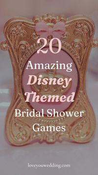 Planning a Disney themed bridal shower? We've got 5 amazing Disney wedding shower game ideas for the bride's special Disney bridal shower. Click through to find all the fun Disney wedding shower game ideas and planning tips!