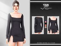 The Sims Resource - SPLIT DRESS BD973