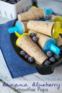 Banana Blueberry Smoothie Pops - Reasons To Skip The Housework......make with Almond milk :)