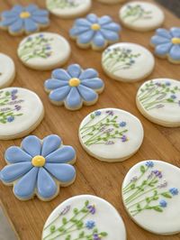 Wildflower Sugar Cookies Decorated