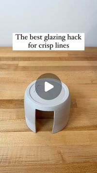 Modern Fire Pottery on Instagram: "If you love the look of dipped glazes while using brushed on glazes without the hassle of waxing, this hack is for you. 

I felt it was time for this clip to have its own video so this little trick can have its own spotlight. 

Have you tried this hack? 

P.S. Remember to remove the rubber band before firing!
.
.
.
.
#Potterylove #ceramicartist #pottersofinstagram #pottery #wheelthrown #handmadeceramics #potterycollector #artcollector"