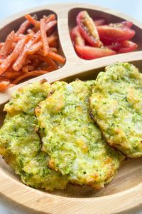 Cheesy Zucchini Fritters (Or Bites!) - Feeding Tiny Bellies