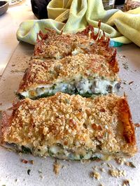 Mushroom and Spinach Zucchini Lasagna Loaf