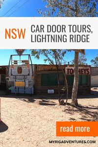 The Lightning Ridge Car Door Tours are a self-guided experience, which doesn’t need to cost you anything besides fuel for your car and the two $1 maps. Having two days to explore all of the Lightning Ridge Car Door Tours is ideal, as the Orange Car Door Tour is more of a day trip into the opal fields with a few pubs on offer for lunch. Here's the full guide to the Lightning Ridge Car Door Tours. 🚙 >PIN IT For Later<