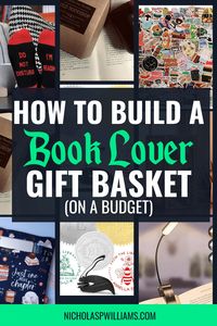 Got a book lover in your life? Here is how to build the perfect book lover gift basket for their birthday, an anniversary, Christmas, or just because! This gift guide is filled with bookish gift ideas for anyone who loves reading.   #booklover #bookgiftbox #booklovergiftguide