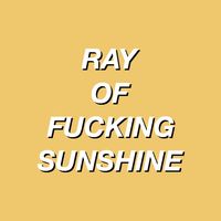 i'm a ray of fucking sunshine ☀️