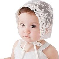 Amazon.com: Royal Lace Flower Baby Girls Toddlers Eyelet Lace Breathable Cotton Bonnet Sun Hat (03): Clothing, Shoes & Jewelry