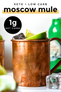 *NEW* Need a festive, low carb effervescent cocktail? Look no further than my keto Moscow Mule! A no frills, refreshing, 3 ingredients, inexpensive cocktail to whip up today! #ketomoscowmule #moscowmule #lowcarbmoscowmule #keto #lowcarb