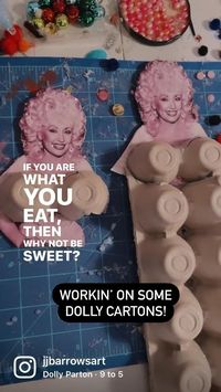 Dolly Parton Cake Toppers! You could win one by signing up for my email list at jjbarrows.com!