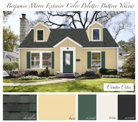 Buttery Yellow BENJAMIN MOORE Exterior Color Palette - Etsy