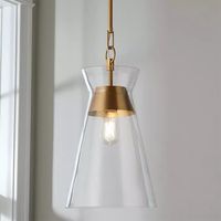 Burnished Brass / Clear Laboratory Lux Pendant - Small