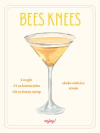 Introducing the Bees Knees Cocktail Art Print! A perfect addition for your bar cart, kitchen, or anything else your heart desires for décor!  You can sip in style with this print.  Note: This print is not customizable and comes as seen on this posting. If you would like changes to be made, please message me and I can try my best to assist you. The poster images shown are examples only, nothing physical will be shipped to you.  What's Included?: - You will get 2 PDF's to you at your desire.  - One 8.5 x 11 inch PDF (best for flyers, small prints, signature cocktail prints) - One 18 x 24 inch PDF (best for posters) This digital print offers endless options to you! You can use printing services to turn this digital print into the perfect piece for you. Maybe you'll use it as wall art with a m