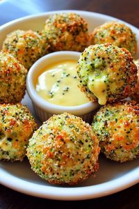 Baked Broccoli Cheese Balls