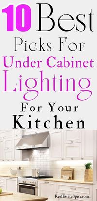 Best Picks For Under-Cabinet Lighting THIS YEAR - Let there be light!
.
.
#undercabinetlighting #lighting #shelvinglighting #underthecabinetkitchen #kitchenlighting #CabinetLighting #RealEstateSpice via @https://www.pinterest.com/realestatespice/_created/