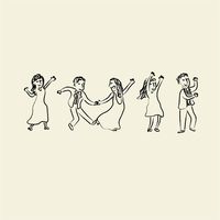 Elevate your wedding invitations with our charming hand-drawn party goers illustration. Perfect for capturing the joyful spirit of your celebration, this artwork features a lively and festive scene that adds a touch of whimsy and excitement. Each character is lovingly illustrated to reflect the fun and festivity of your big day, creating a unique and personalized touch for your invites. Ideal for setting a cheerful tone and giving your guests a glimpse of the fun to come.