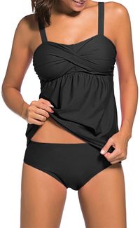 Push Up Twist Tankini Set