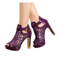 Product Description Are you looking for the perfect set of heels to wear to that next party or maybe a girls night out? How about an upcoming wedding or a banquet? These purple wedding and lace platform ankle boots are the perfect addition to any closet. At Edgy Couture we offer shoes for every occasion! Whether your goal is to dress down or stand out, we want you to feel like your best you! Features: Type: Ladies Shoes & High-Heel Ankle Boots Style: Women's Purple Floral Wedding & Lace