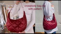 Crescent Bag DIY | Croissant bag sewing tutorial with sewing pattern