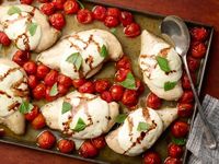 Get Sheet Pan Caprese Chicken Recipe from Food Network