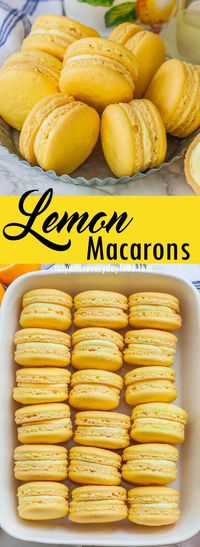 Triple Lemon Macarons Recipe (video) - Tatyanas Everyday Food