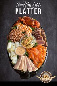 Our fish platters are with smoked salmon, shrimp, and more smoked fish. #Fishplatter #smokedsalmon #Shrimp