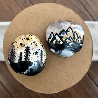 Like getting out and exploring in the mountains? Me too! Let’s go, but for now, these painted rocks are available on Etsy to remind you of how much you love the outdoors. Link below 🖤       #paintedrocks #paintedstones #paintedrockonetay #paintedrockonpintrest #followme #etsyshop #etsygift #etsyfind #smallshop #outdoors #mountains #natire #home #getout