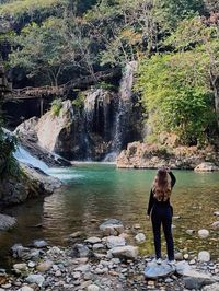 girl traveling cat cat village in sapa vietnam, waterfalls and rice fields #southeastasia #vietnam #thailand #travel travel aesthetic, long blonde hair aesthetic #asia 