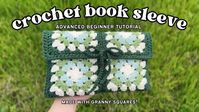 Free Crochet Pattern – Book Sleeve Cover – Crochet