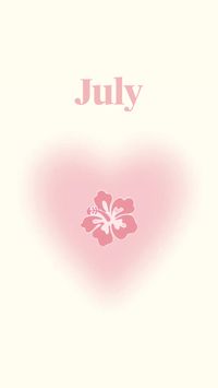 Pink wallpaper for July (the month of my birthday)July ✰  ♡  ྀིྀི