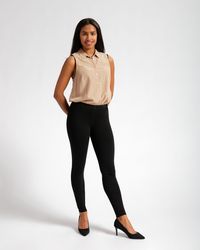 Skinny-Leg | Classic Dress Pant Yoga Pants (Black)