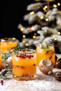 Holy Jolly Christmas Citrus Cocktail | halfbakedharvst.com #cocktail #Christmas #holiday #easyrecipes #citrus #winter