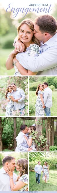 Acton Arboretum Engagement Session: Nicole & Steve by Sarah Surette #engagement #arboretum #springengagement