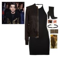 "Balmain Fashion Show with Zayn" by candydreamsxoxo ❤ liked on Polyvore featuring Balmain, Carbon & Hyde and Noir Jewelry