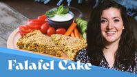 Falafel Cake – savory, easy and quick oven falafel (vegan)