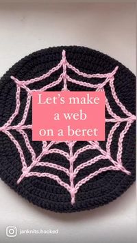 Adding a spiderweb to a crochet beret is such a great idea!  Are you ready for Spookly Season?  You should be!  Get some yarn from the Amazon Link!  Video Credit: janet.janet_janet on Tiktok!