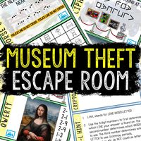 "Transform your house into an unforgettable code-breaking adventure for kids! This printable Museum Theft Escape Room has kids searching for puzzles and breaking codes. The use of secret codes will keep your kids engaged from beginning to end while competing to find the final code-word. Celebrate your kids birthday party with a Museum Theft puzzle game! It's the perfect DIY Escape Room kit - Scavenger Hunt for kids. Planning a kids birthday party or kids sleepover? Need some fun kids games or pu